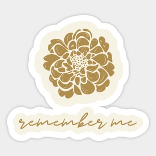 Remember Me Sticker